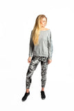 Off Shoulder Slub Sweatshirt
